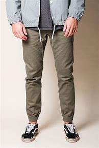 Image result for Men Green Twill Joggers