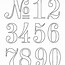 Image result for Fancy Number Stencils