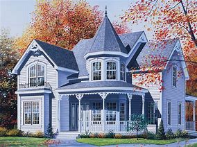 Image result for Victorian House Plans with Turret