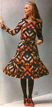 Image result for Retro Dress 70s