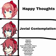 Image result for Get Out of My Head Sayori Meme