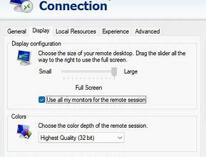 Image result for Windows Remote Desktop Dual Screen