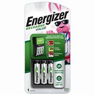 Image result for Rechargeable D Batteries with Charger Energizer