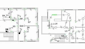 Image result for AutoCAD Electrical Plan for a Two Bedroom House