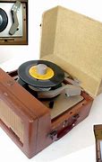 Image result for Vintage 45 Record Player with Radio