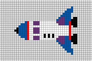 Image result for Spaceship Pixel Art Grid