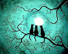 Image result for Funny Black Cat Silhouette