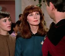 Image result for Will Riker and Beverly Crusher