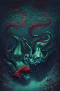 Image result for Dark Mermaid Drawings