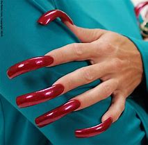 Image result for Long Red Nails