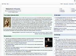 Image result for Wikipedia Main Page Search