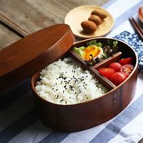 Image result for Oval Lunch Box Wood Lid