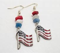 Image result for American Flag Earrings