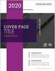 Image result for Creative Cover Page Template Word