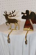 Image result for Vintage Reindeer Head Stocking Holders for Mantle