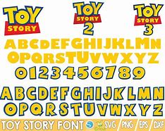 Image result for Toy Story Letter Font