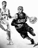 Image result for NBA Basketball Player Cartoon Drawings