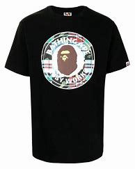 Image result for Bathing Ape Black Shirt Small Logo