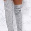 Image result for Silver Glitter Thigh High Boots