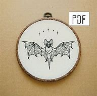 Image result for Bat Embroidery Pattern