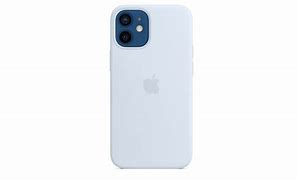 Image result for iPhone 12 Mini White with Blue Silicone Pouch