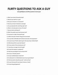 Image result for 20 Flirty Questions