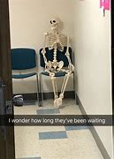 Image result for Funny Skeleton Waiting