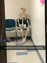 Image result for Picture of Skeleton Sitting Memes