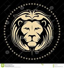 Image result for Lion Head in Circle Logo