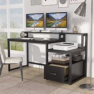 Image result for Computer Desk with Shelf