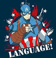 Image result for Captain America Language