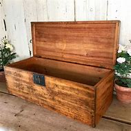 Image result for long wood boxes storage