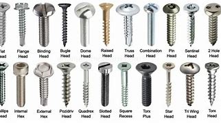 Image result for Wafer Head Screw Chart