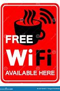 Image result for Wi-Fi Available Here Sign