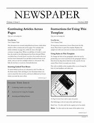 Image result for Newspaper Template Word