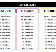 Image result for paper sizes charts