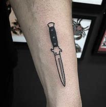 Image result for Knife Finger Tattoo