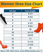 Image result for Women's Shoe Size Chart in Inches