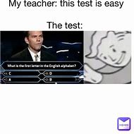 Image result for Test Was Easy Meme