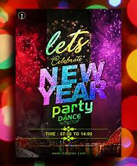 Image result for New Year Party Flyer Free PSD