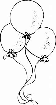 Image result for Black and White Balloon Clip Art Free