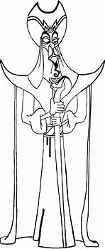 Image result for Jafar Aladdin Coloring Pages