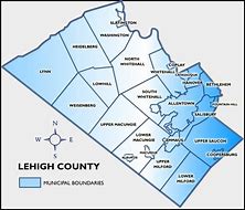 Image result for Allentown PA County Map