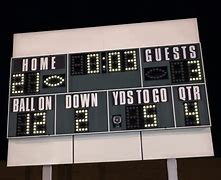 Image result for High School Football Scoreboard