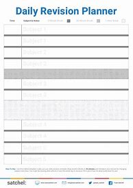 Image result for Revision Planner Template