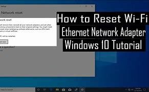 Image result for Wi-Fi Reset Windows 10