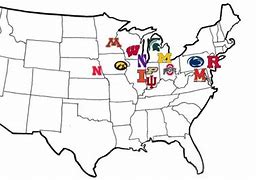 Image result for Conference Realignment Map