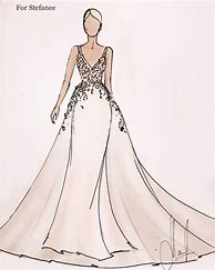 Image result for Wedding Dress Drawing Sketch