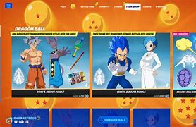 Image result for Fortnite X Dragon Ball Skins