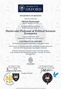 Image result for Certificate of Completion Oxford University